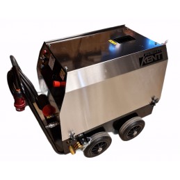 Solid epoksylakkert ramme, store solide hjul med lås, og rustfrie sidedeksler. Enkel tilkomst for service.